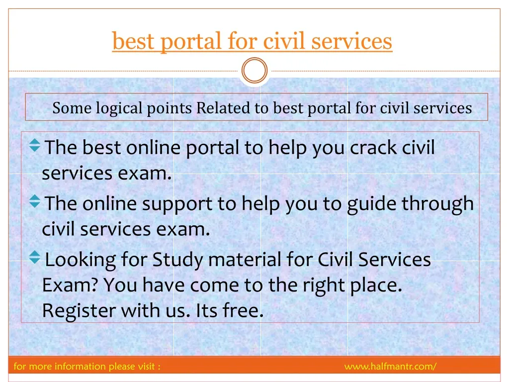 best portal for civil services