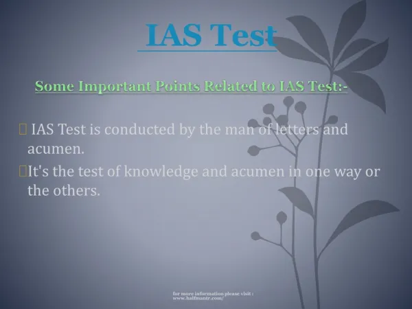 IAS test is one of the toughest test in India