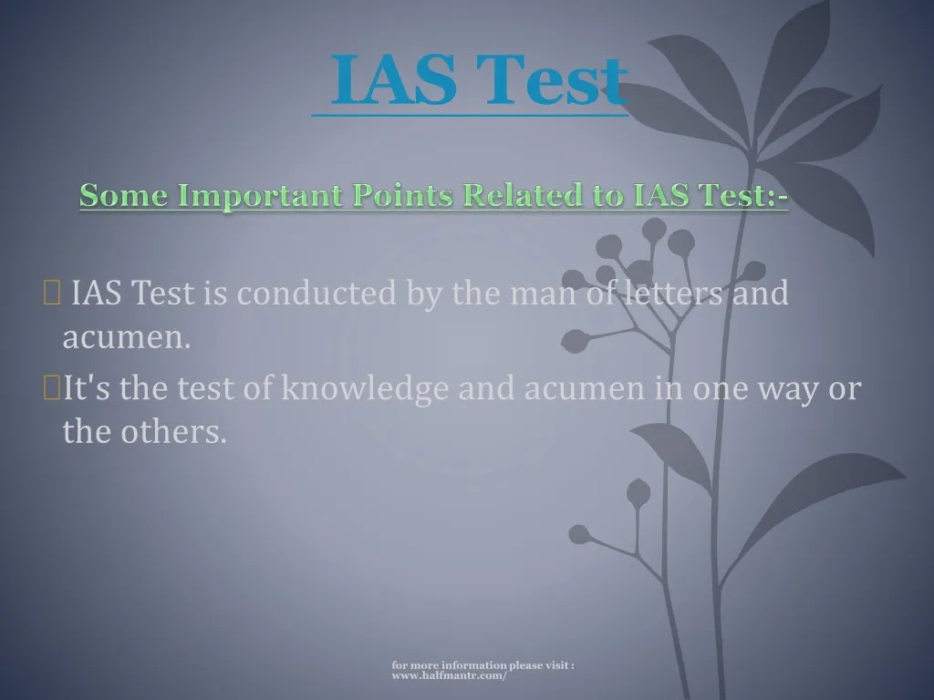 ias test