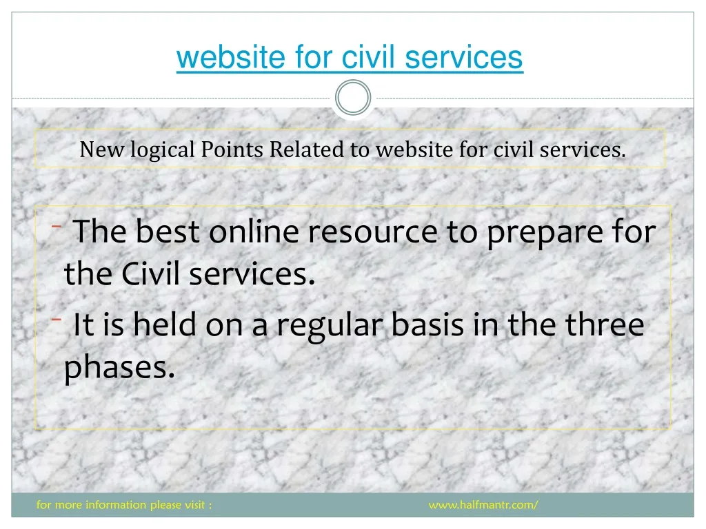 website for civil services