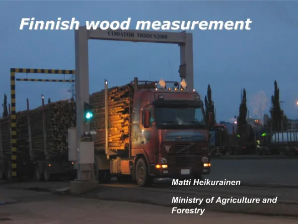 Finnish wood measurement