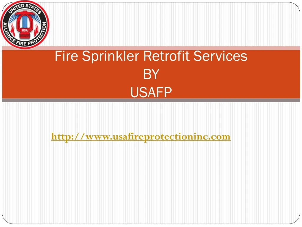 fire sprinkler retrofit services by usafp