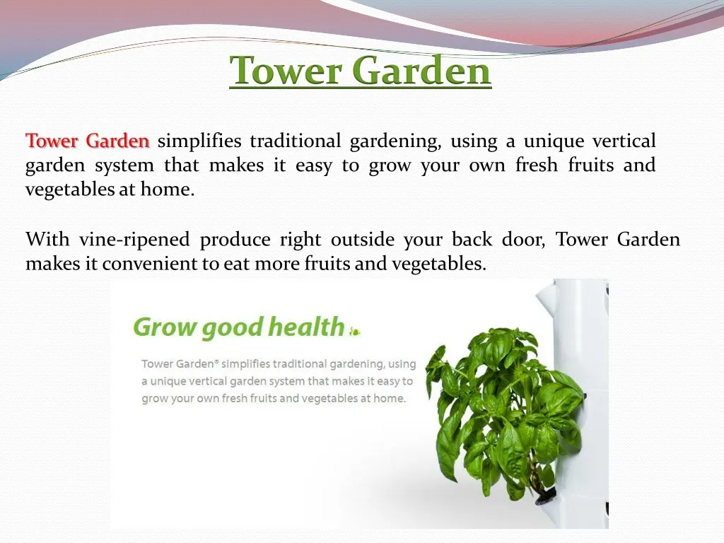 tower garden