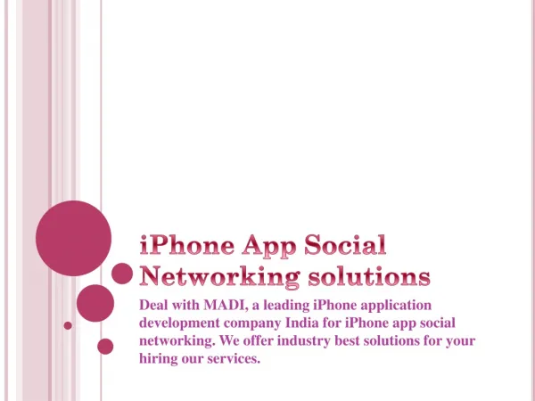 iPhone Social Networking App Development service