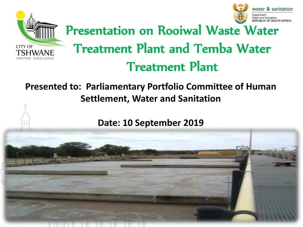 presentation on rooiwal waste water treatment