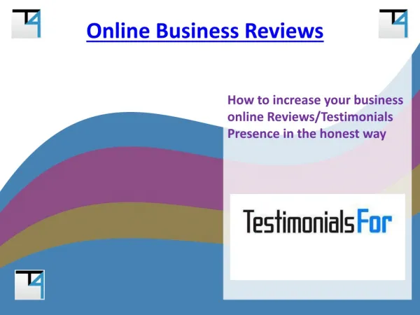 Online Business Reviews