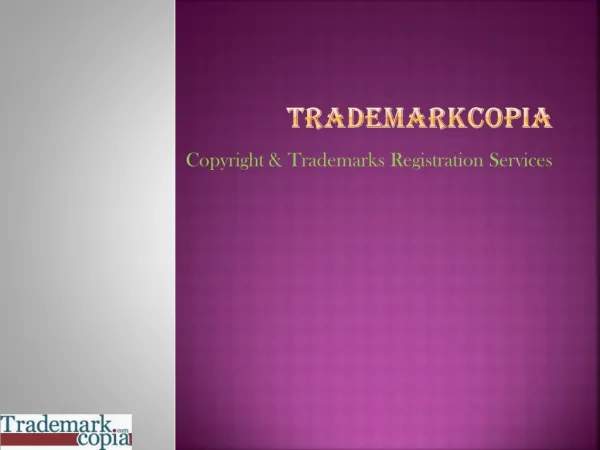 Copyright Trademarks Registration Services