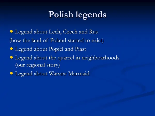 Polish legends