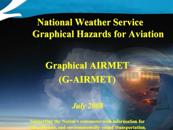 National Weather Service Graphical Hazards for Aviation