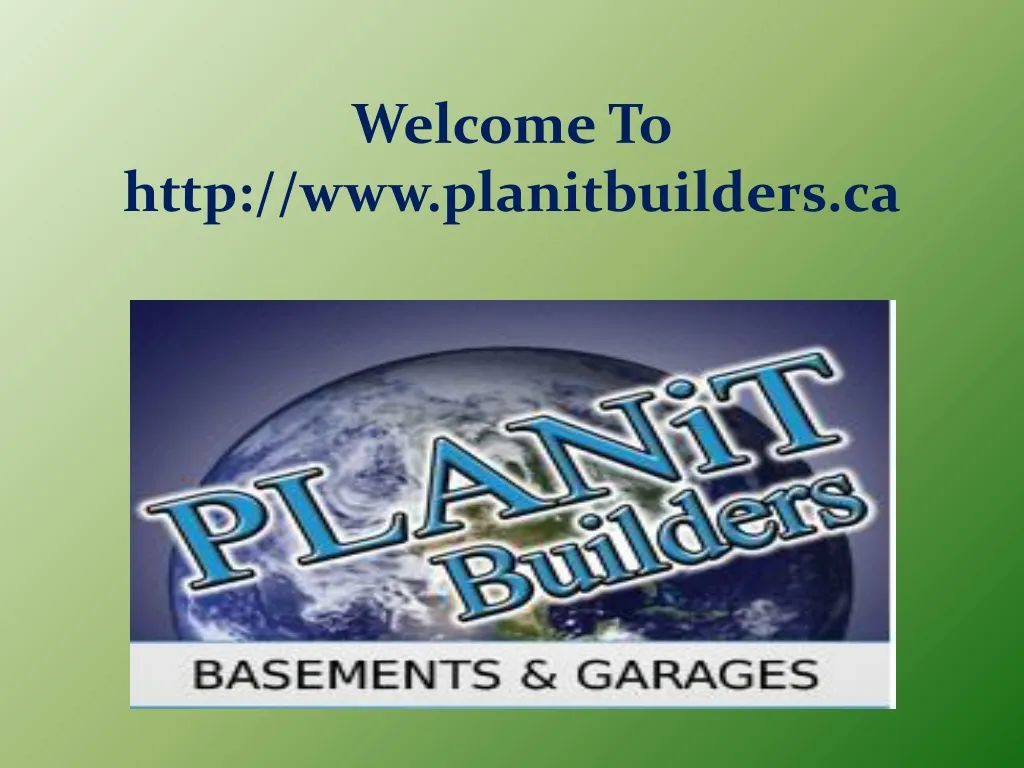 welcome to http www planitbuilders ca