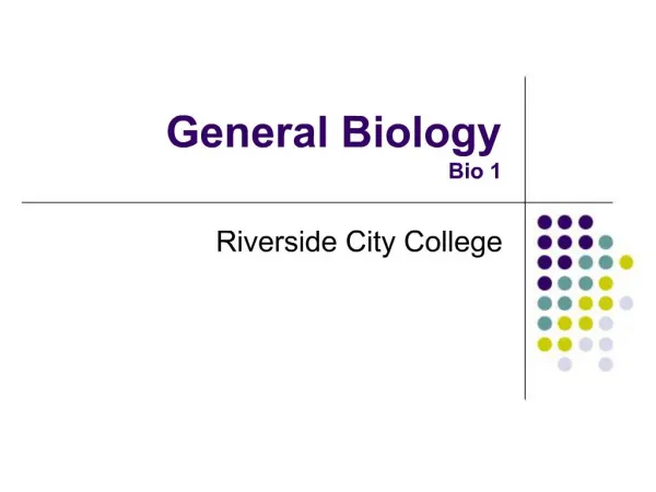 General Biology Bio 1