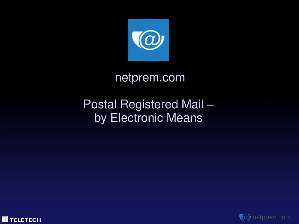 netprem com postal registered mail by electronic means