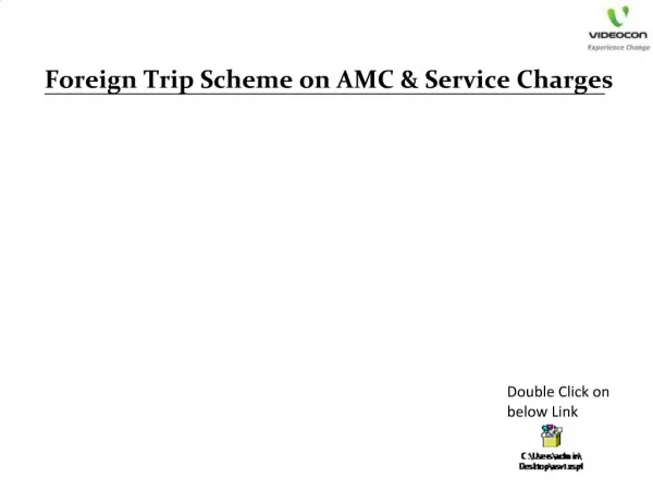 Foreign Trip Scheme on AMC Service Charges