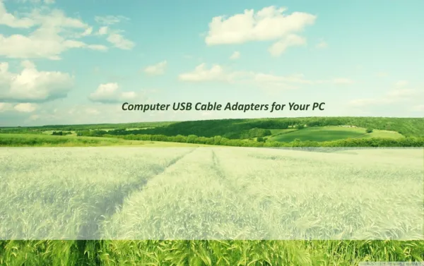 Computer USB Cable Adapters for Your PC