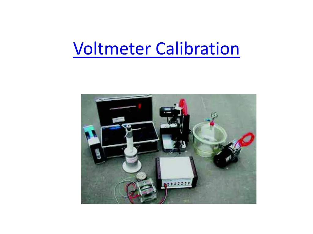 voltmeter calibration