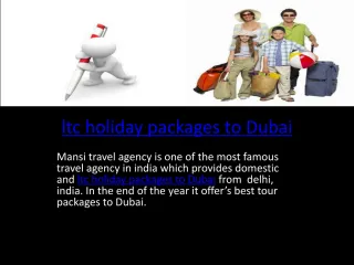 ltc holiday packages to Dubai