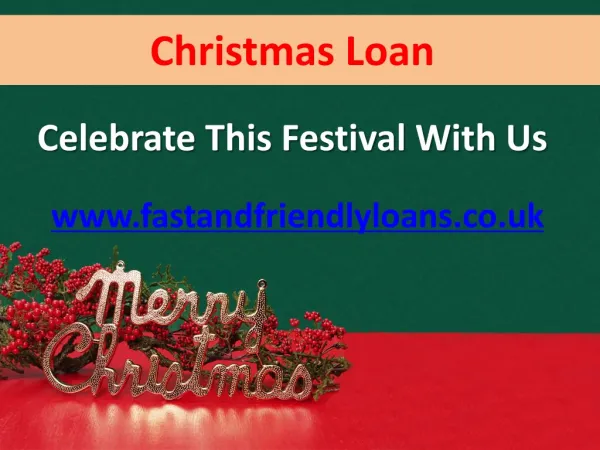 Christmas Loan Services