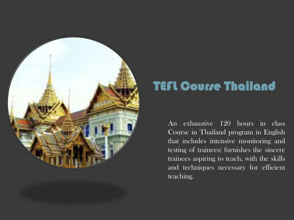 tefl course thailand