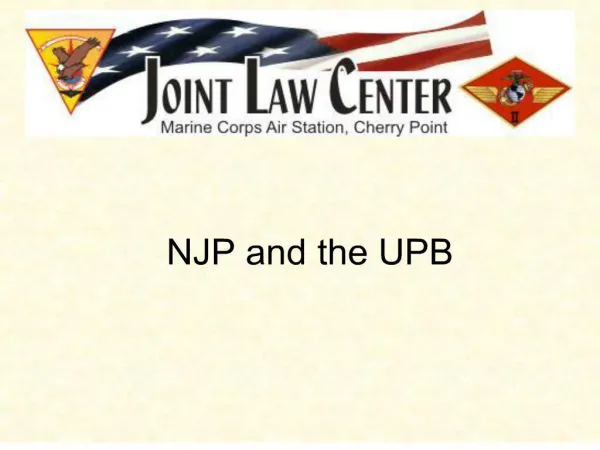 njp and the upb