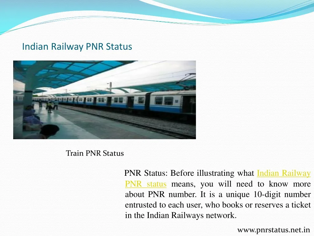 indian railway pnr status