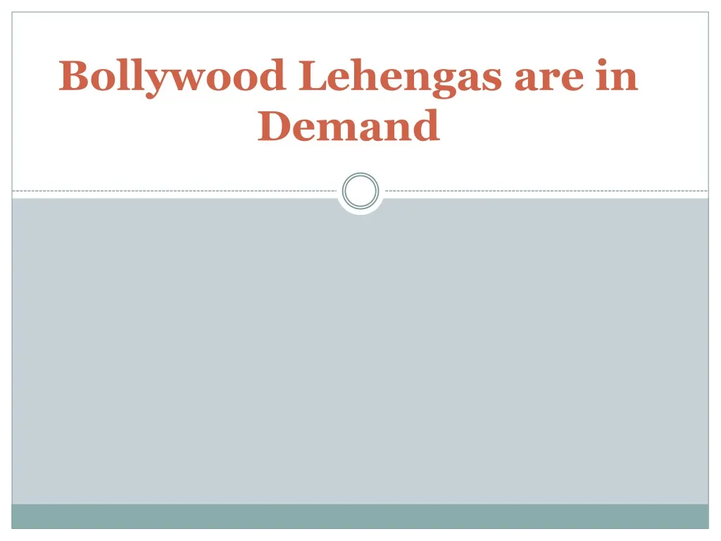 bollywood lehengas are in demand