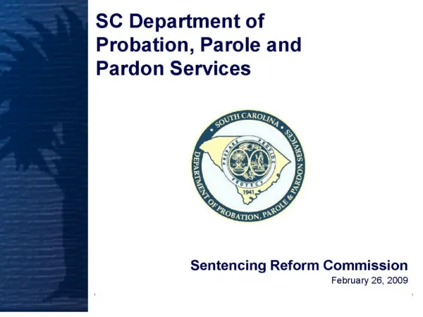 sentencing reform commissionfebruary 26, 2009