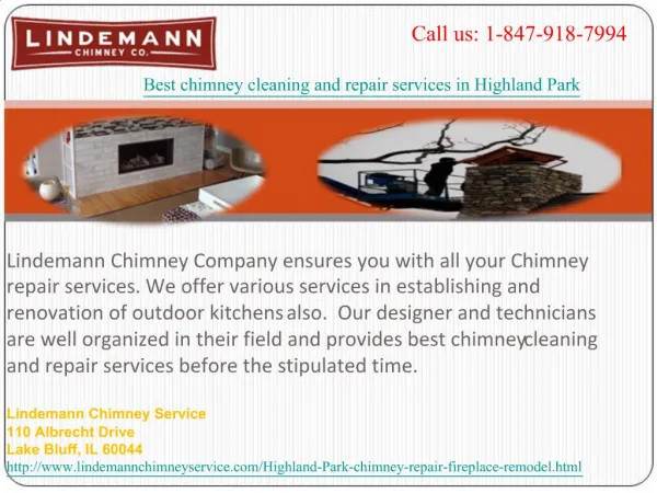Best chimney cleaning and repair services in Highland Park