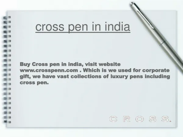 cross pen in india