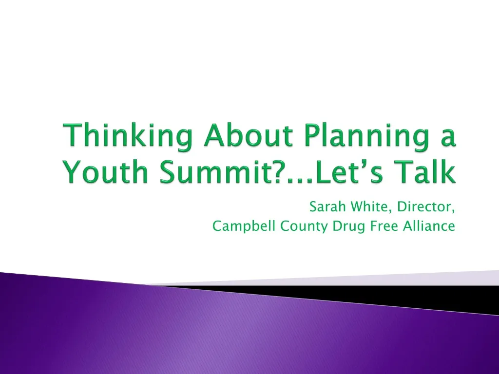 thinking about planning a youth summit let s talk
