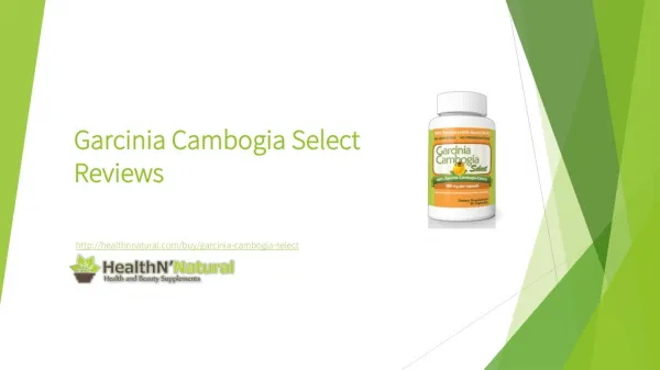Garcinia Cambogia Select Reviews