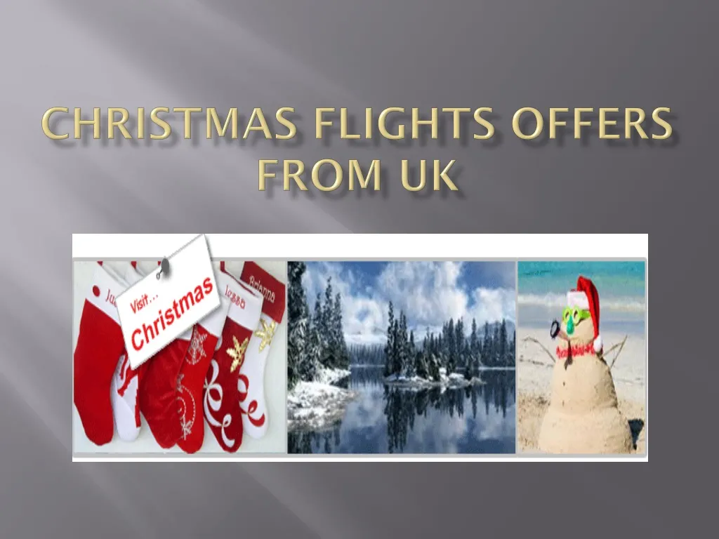 christmas flights offers from uk