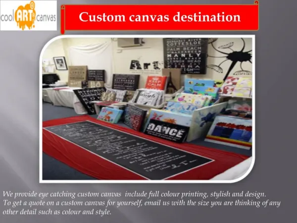 Custom canvas destination