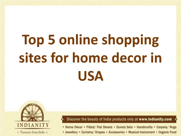 Top 5 online shopping sites for home decor