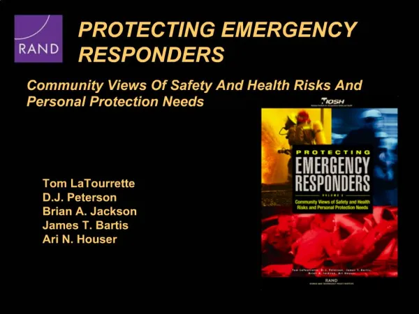 PROTECTING EMERGENCY RESPONDERS