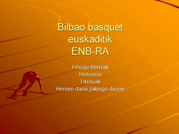 Bilbao basquet euskaditik ENB-RA