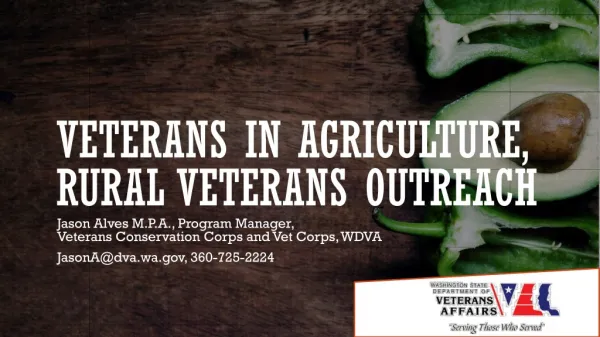 Veterans in Agriculture, Rural Veterans Outreach