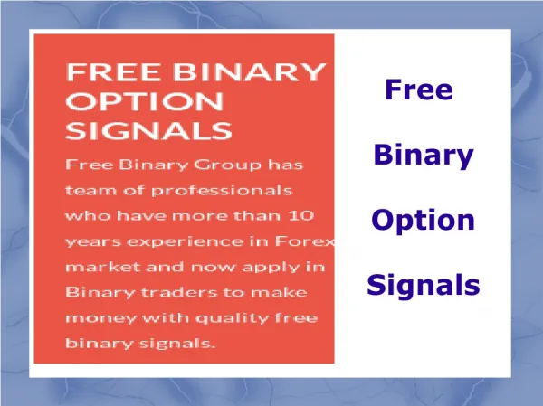 binary option signals