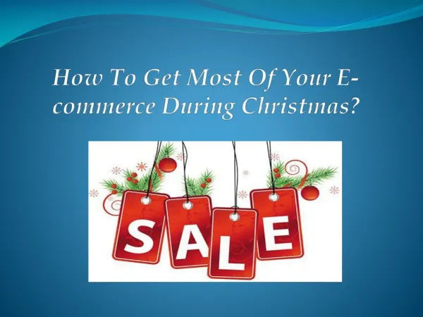 Increase your Christmas sales with Effective Ecommerce SEO