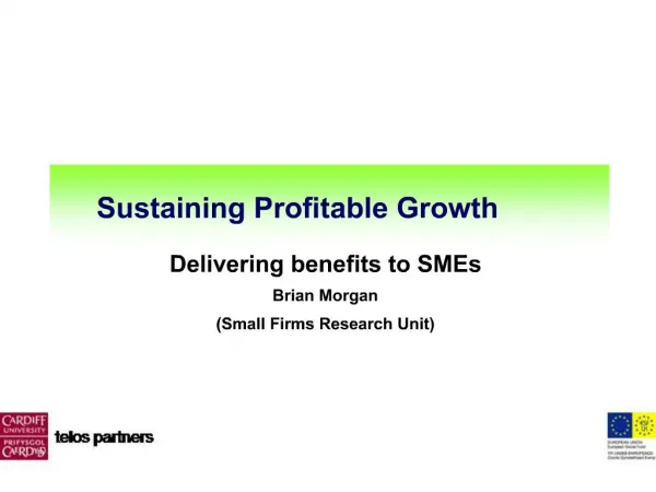 Sustaining Profitable Growth