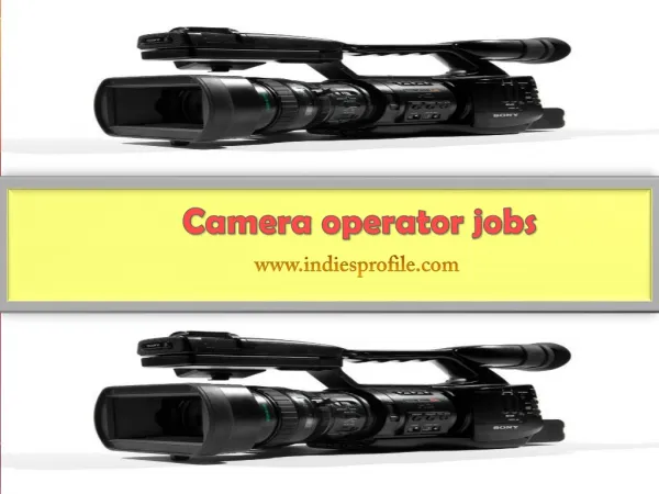 Camera Operator Jobs