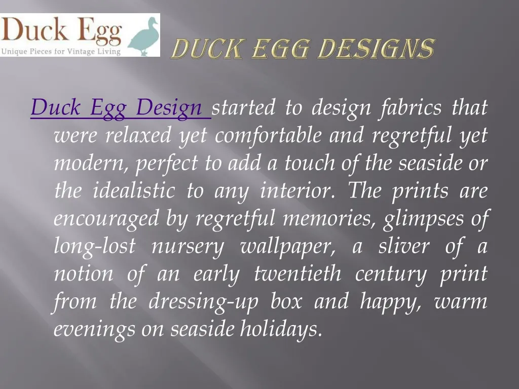 duck egg designs