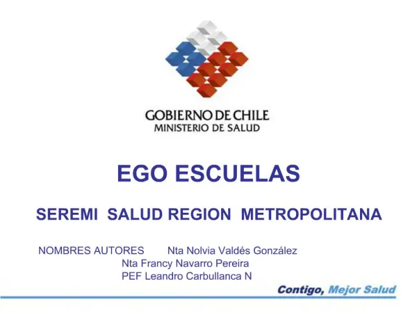 EGO ESCUELAS