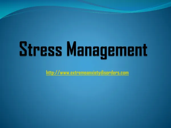 Help Guide for Stress Management