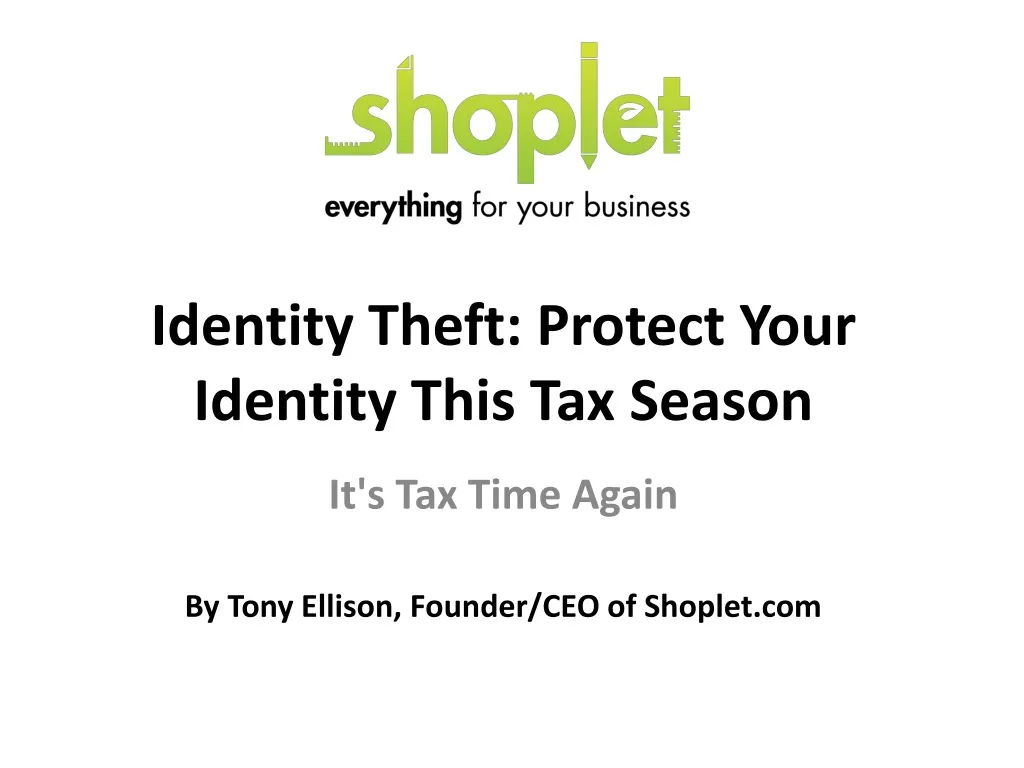 identity theft protect your identity this tax season