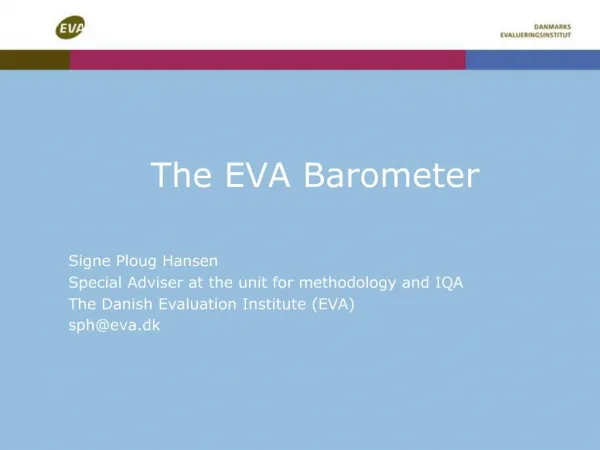 The EVA Barometer
