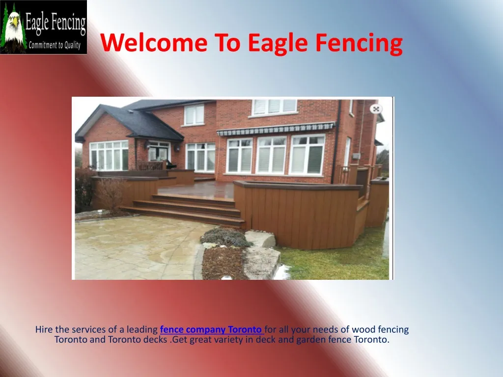 welcome to eagle fencing