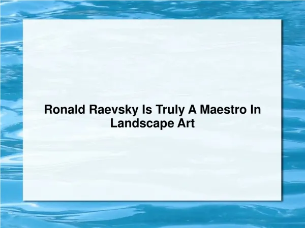Ronald Raevsky