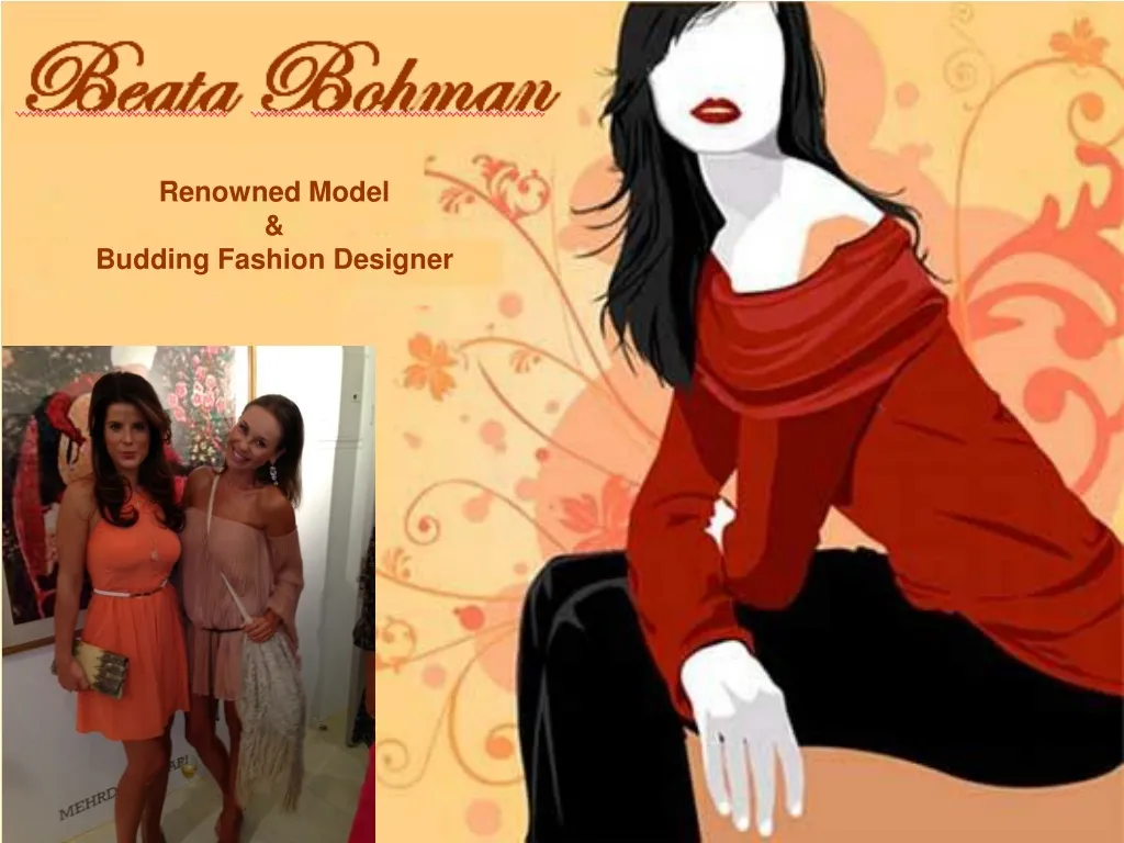 renowned model budding fashion designer