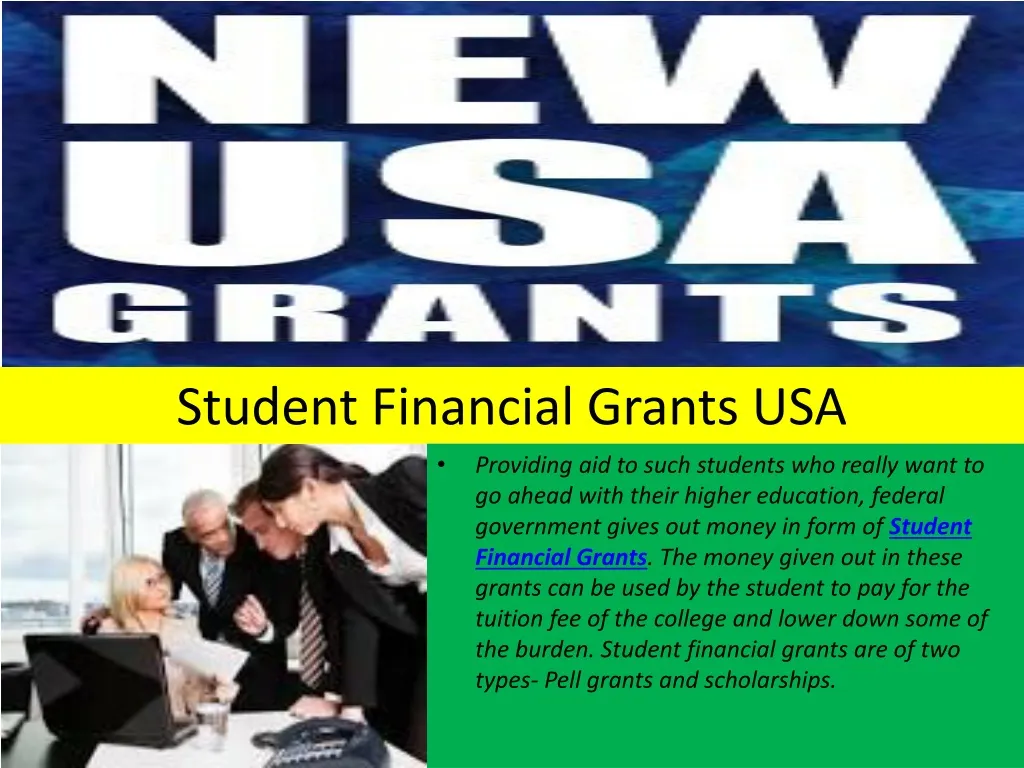 student financial grants usa