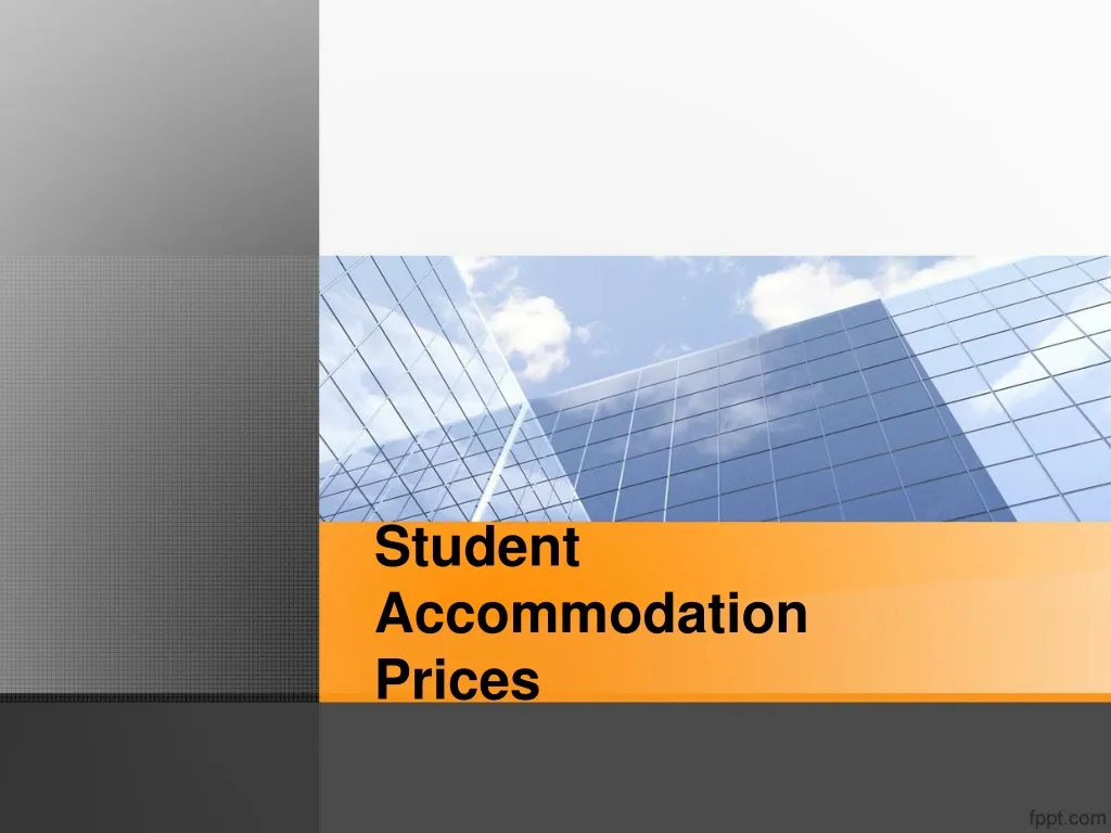 student accommodation prices